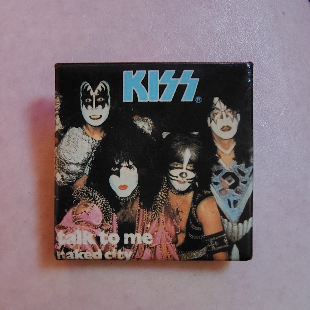 Kiss Band Collectible Pin with Iconic Face Paint